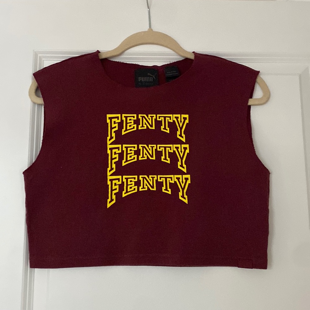 Fenty x Puma cut off crop tee